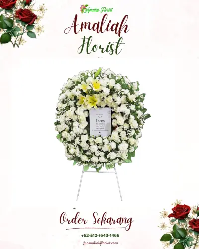 Krans Bunga Duka Cita di Sarijadi